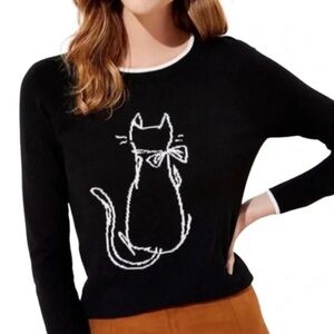 LOFT Cat Sweater Size Large